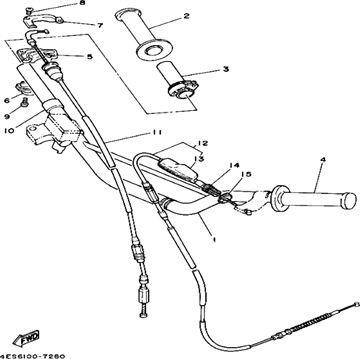 Cable, clutch, Yamaha, 4ES-26335-11
